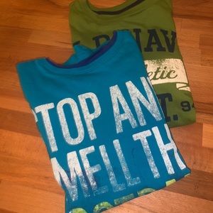 Two long sleev boys tshirts
